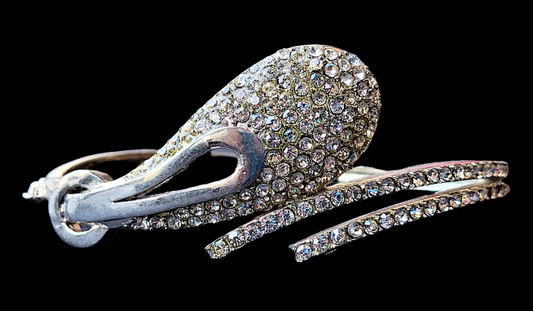 Silver Stone Kada Bracelet Silver Bracelet Bracelet party Trincket Jewellry Jewelry Jewellery