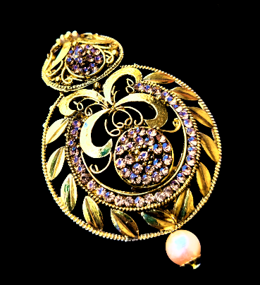 Golden Heavy Pendant Set Jewelry Set antitarnish ethnic Set Trincket Jewellry Jewelry Jewellery