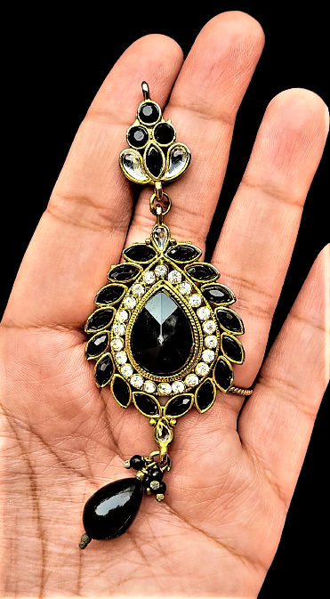 White and Black Big Stone Earrings Earrings Ear Rings Earrings ethnic Trincket Jewellry Jewelry Jewellery