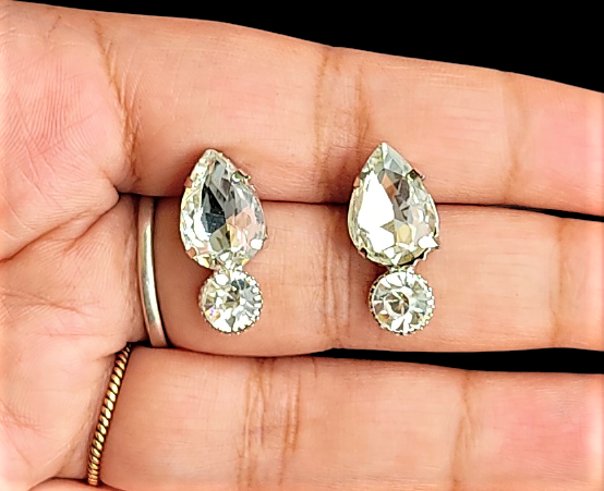 Silver Stone Choker Set Jewelry Set ethnic party Set Trincket Jewellry Jewelry Jewellery