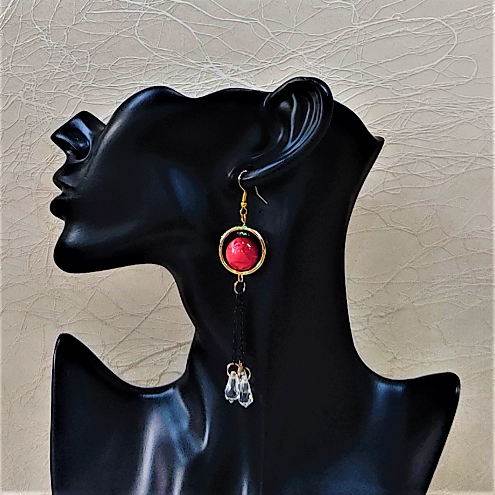 Single Bead Dangles Earrings bead casuals Ear Rings Earrings office party Trincket Jewellry Jewelry Jewellery