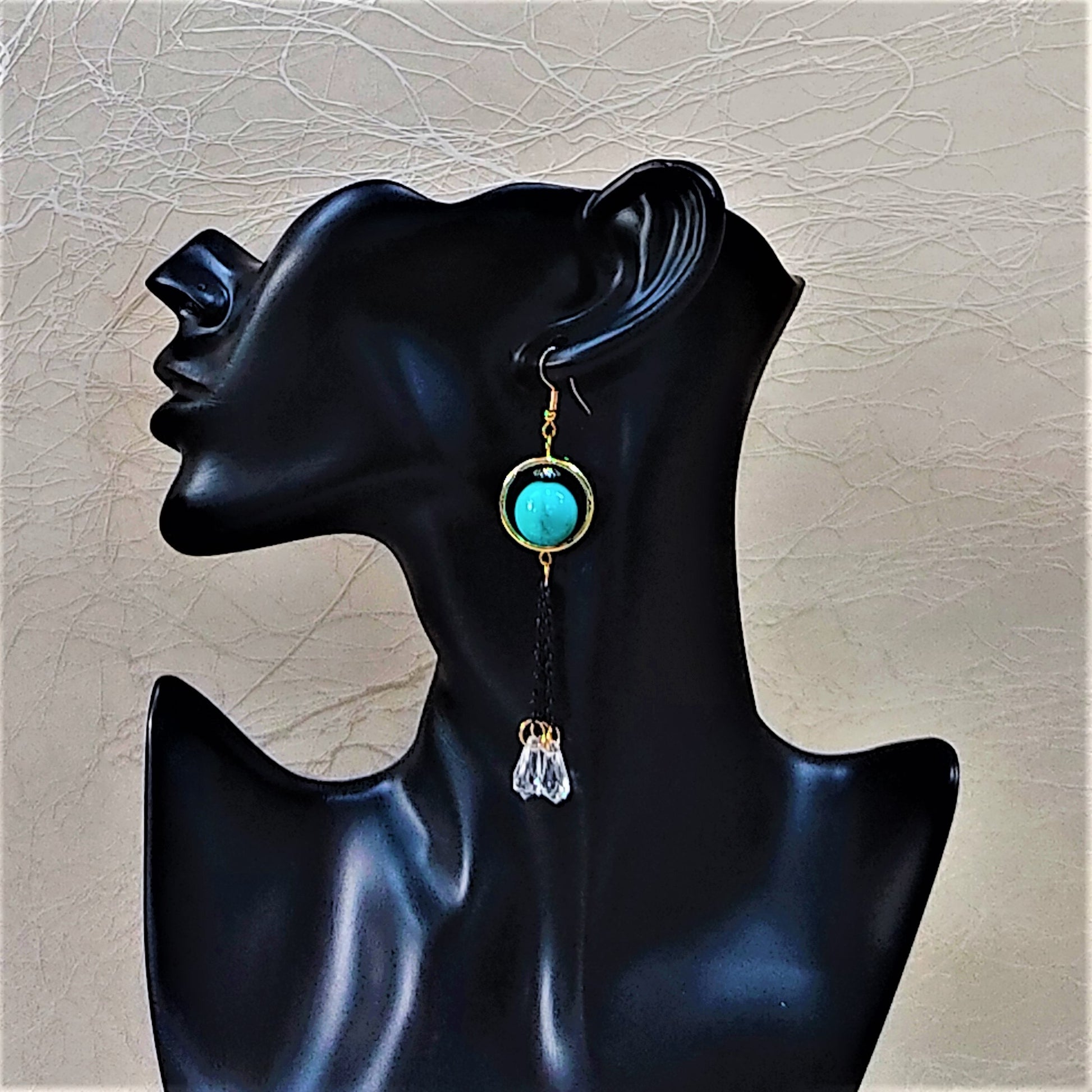 Single Bead Dangles Earrings bead casuals Ear Rings Earrings office party Trincket Jewellry Jewelry Jewellery