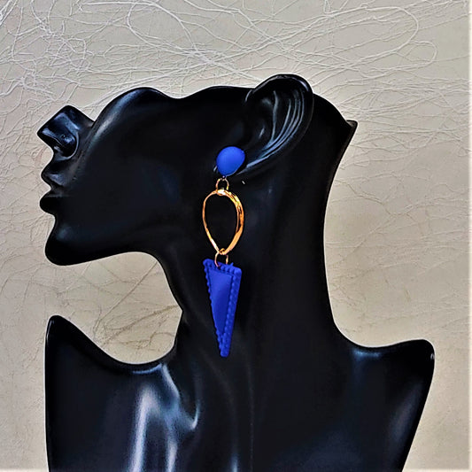 Triangle Matte Finish Dangles Earrings Ear Rings Earrings party Trincket Jewellry Jewelry Jewellery