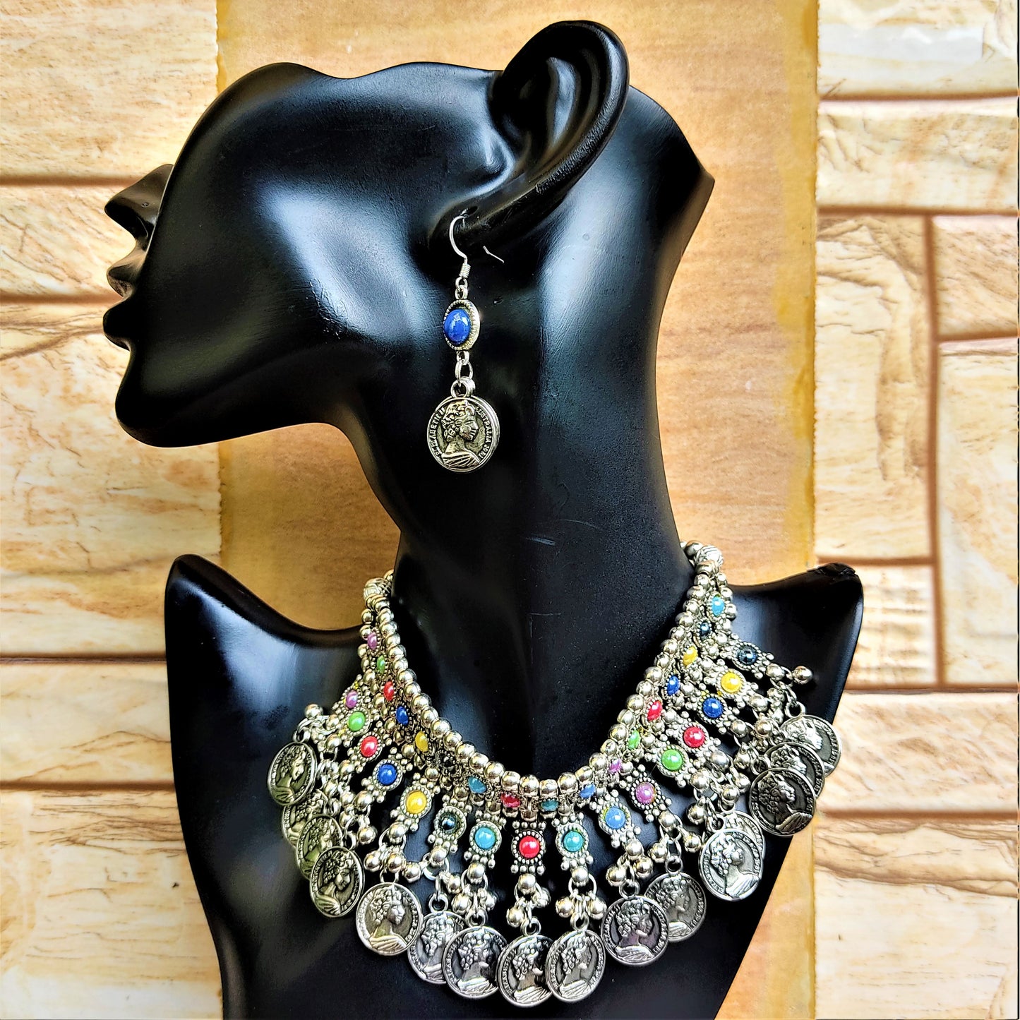 Light weight multicolor Choker Set Jewelry Set ethnic Set Trincket Jewellry Jewelry Jewellery