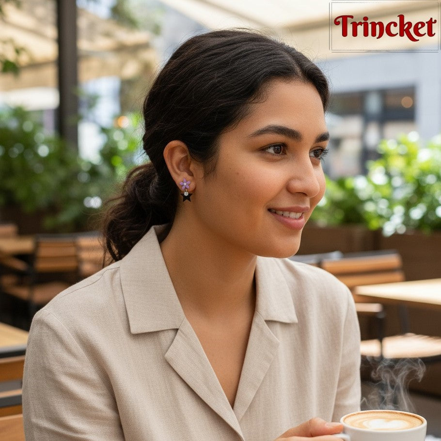 Flower & Star Earrings: Dazzle Everyday