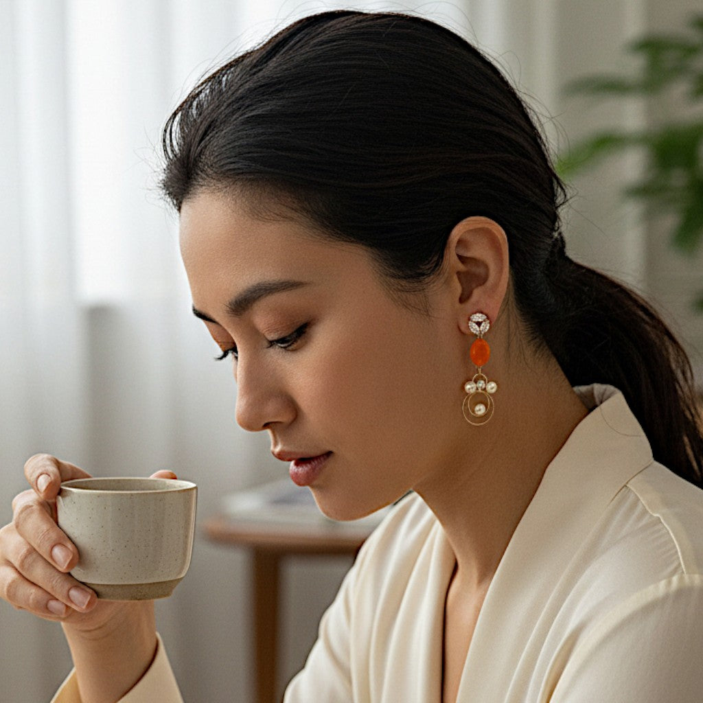 Stone and Beads studded Earrings Earrings bead Ear Rings Earrings ethnic party Trincket Jewellry Jewelry Jewellery