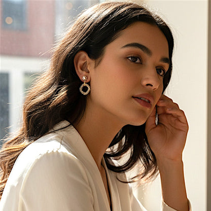 Golden Bead Earrings