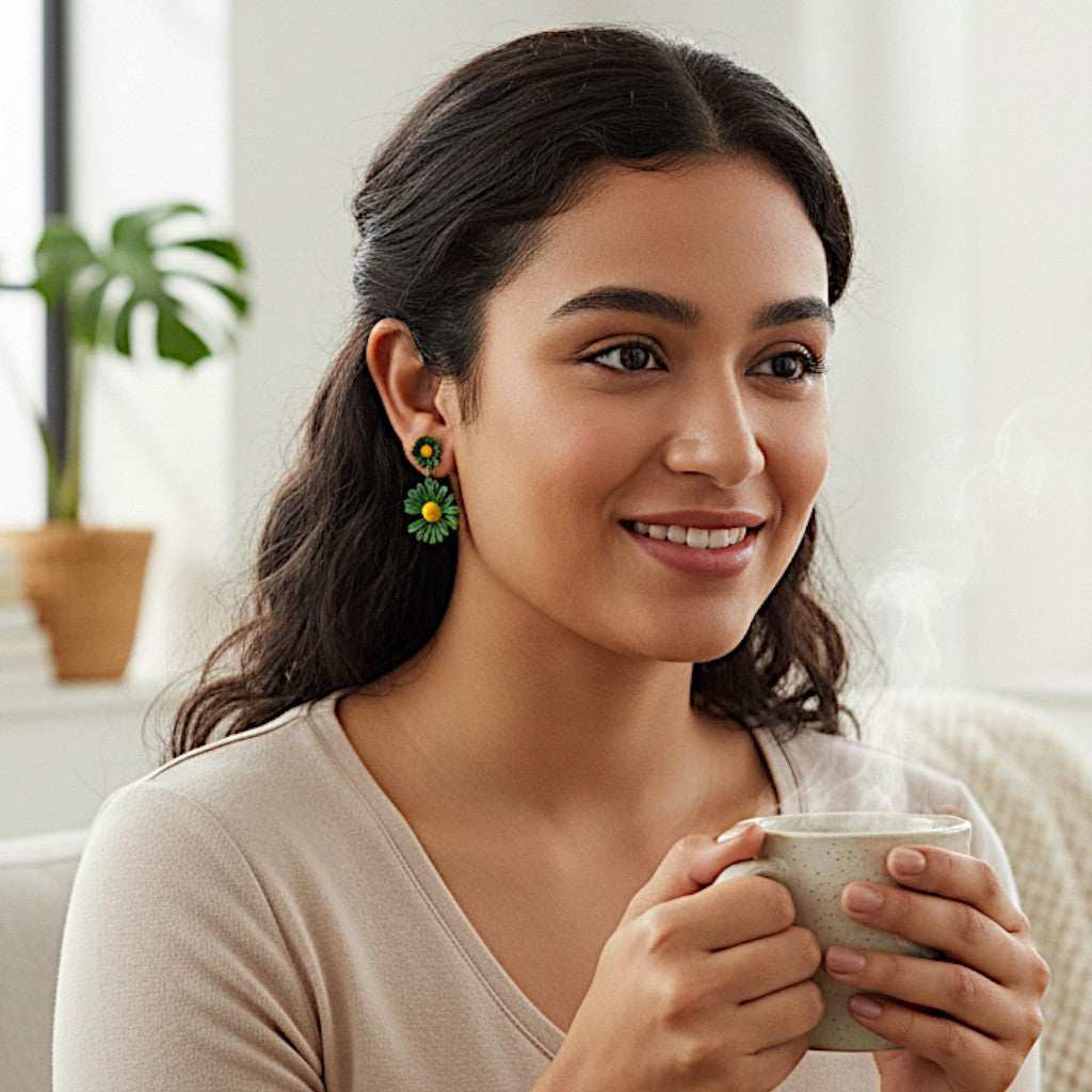 Sunflower Earrings Earrings casuals Ear Rings Earrings office party Trincket Jewellry Jewelry Jewellery