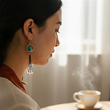 Single Bead Dangles Earrings bead casuals Ear Rings Earrings office party Trincket Jewellry Jewelry Jewellery