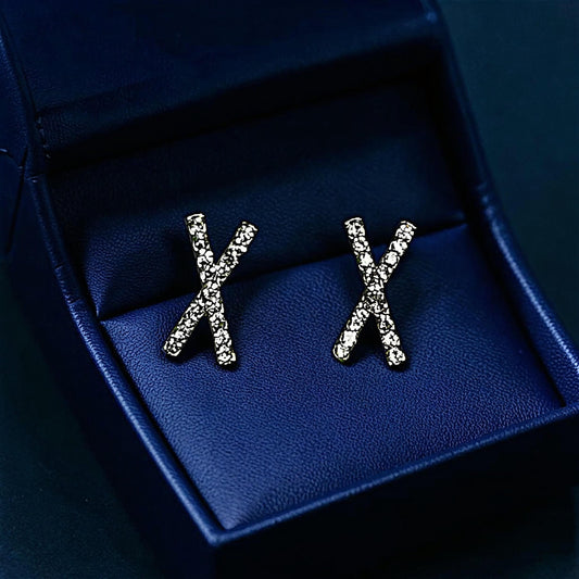 Alphabet X Earring Gold Earrings casuals Ear Rings Earrings office party Trincket Jewellry Jewelry Jewellery