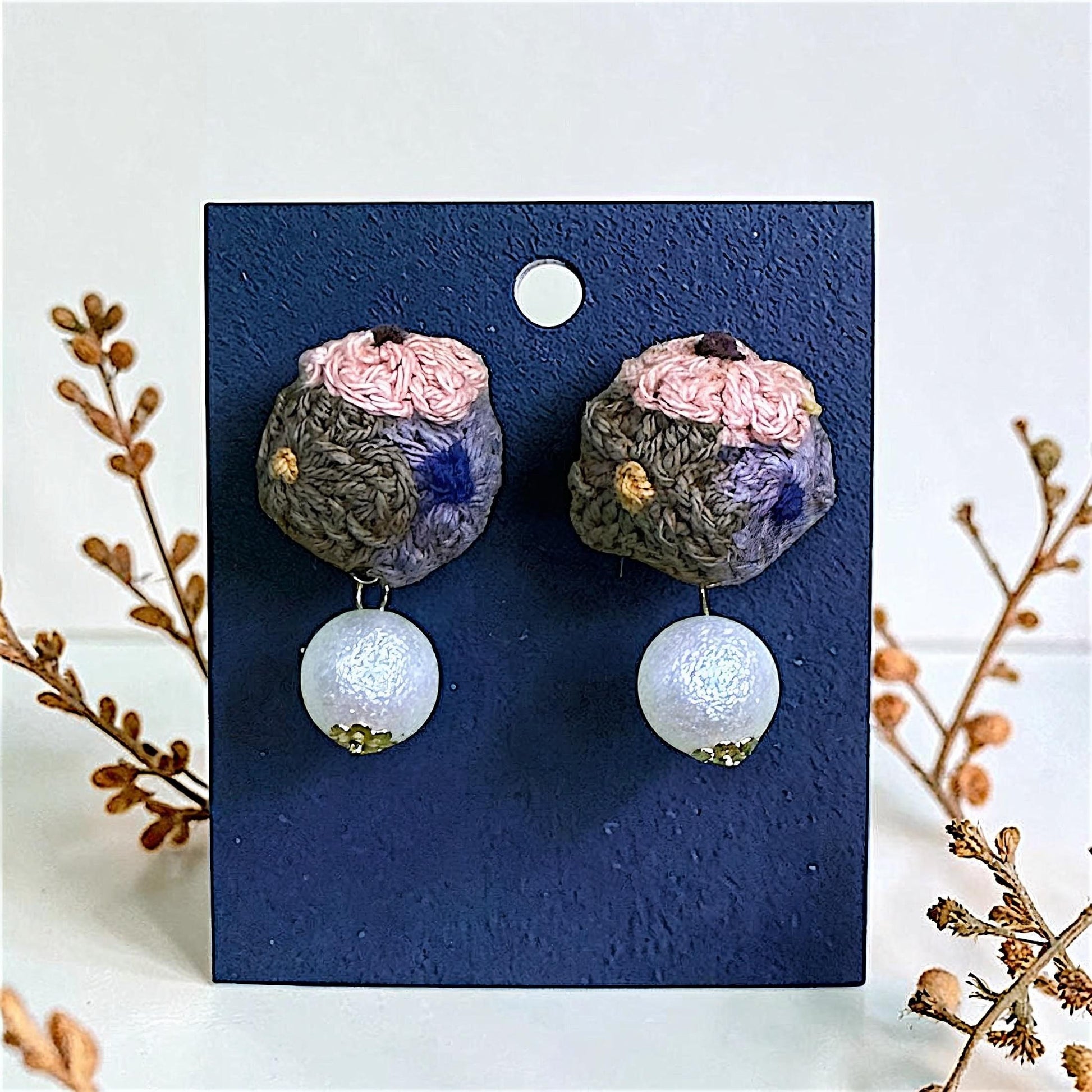 Multicolor Pom Pom Earrings Multicolor Earrings bead casuals Ear Rings Earrings ethnic office party Trincket Jewellry Jewelry Jewellery
