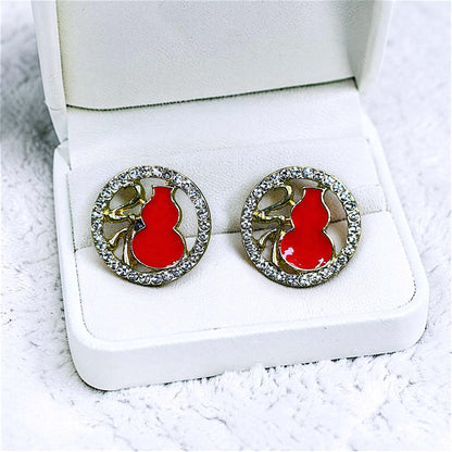 Red Fancy Tops Red Earrings casuals Ear Rings Earrings ethnic office party Trincket Jewellry Jewelry Jewellery