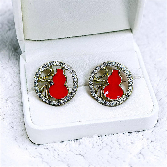 Red Fancy Tops Red Earrings casuals Ear Rings Earrings ethnic office party Trincket Jewellry Jewelry Jewellery