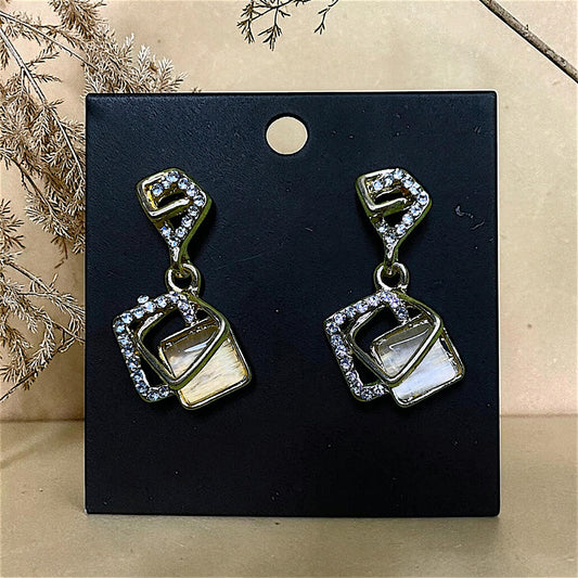Quad Double Trouble Earrings Gold Earrings Ear Rings Earrings office party Trincket Jewellry Jewelry Jewellery