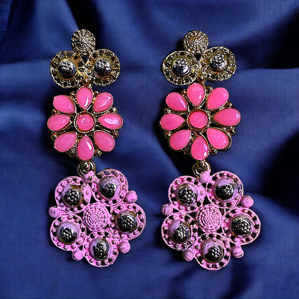 Double Flower Earrings