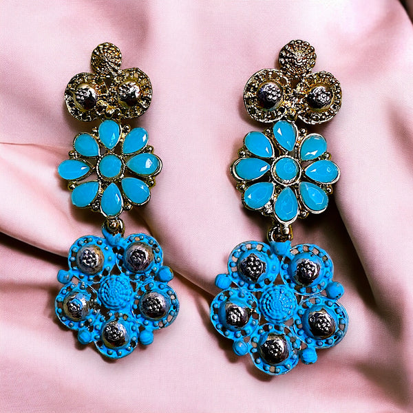 Double Flower Earrings