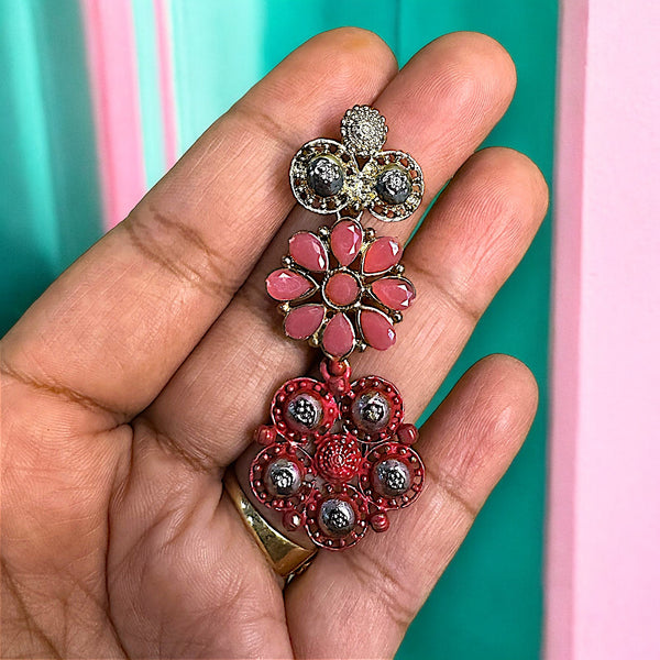 Double Flower Earrings