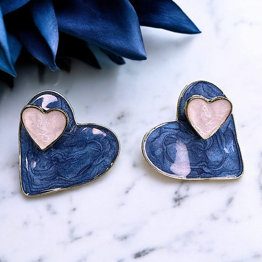 Heart in Heart Studs Earrings casuals Ear Rings Earrings office party Trincket Jewellry Jewelry Jewellery