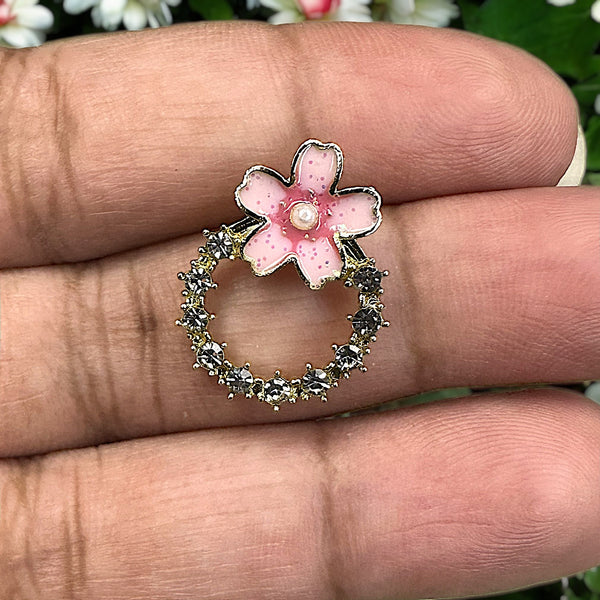 Ringed Flower Studs