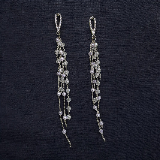 Dazzle Pearl Dangle Earrings bead casuals Ear Rings Earrings ethnic office party Trincket Jewellry Jewelry Jewellery