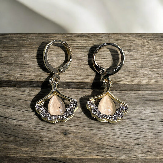 Little Trinky Hoops Beige Earrings casuals Ear Rings Earrings office party Trincket Jewellry Jewelry Jewellery