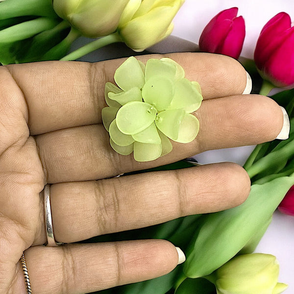 3D Flower Studs