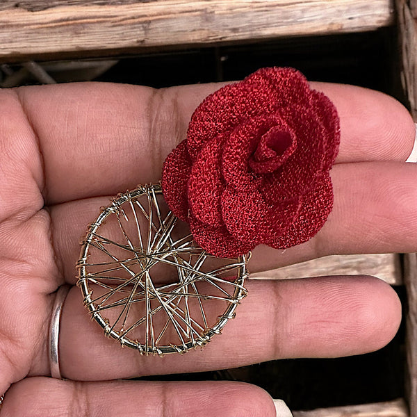 Bloom with these Rosewheel Earrings