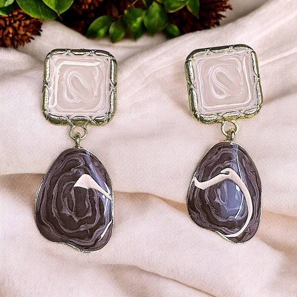 Asymmetric Square Dangle Earrings