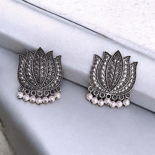 Lotus Studs Earrings bead Ear Rings Earrings ethnic party Trincket Jewellry Jewelry Jewellery