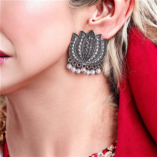 Lotus Studs Earrings bead Ear Rings Earrings ethnic party Trincket Jewellry Jewelry Jewellery