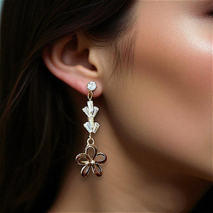 Flower Pattern Earrings Earrings AD Ear Rings Earrings party Trincket Jewellry Jewelry Jewellery