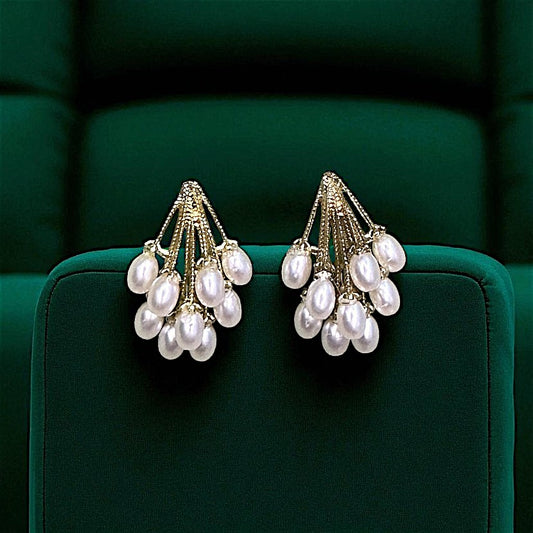 Bunch of grapes Gold Earrings bead casuals Ear Rings Earrings ethnic office party Trincket Jewellry Jewelry Jewellery