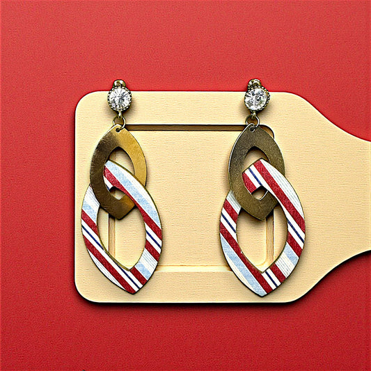 Dazzle in Multicolor Party Wear Earrings Red Leaf Earrings casuals Ear Rings Earrings ethnic office party Trincket Jewellry Jewelry Jewellery