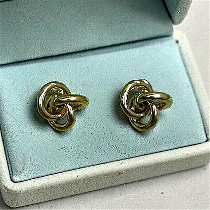 Knotted Earrings Gold Earrings antitarnish casuals Ear Rings Earrings office Trincket Jewellry Jewelry Jewellery
