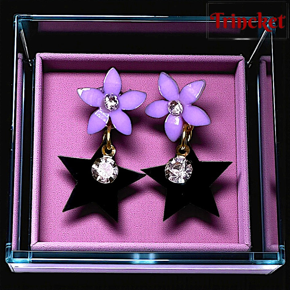 Flower & Star Earrings: Dazzle Everyday