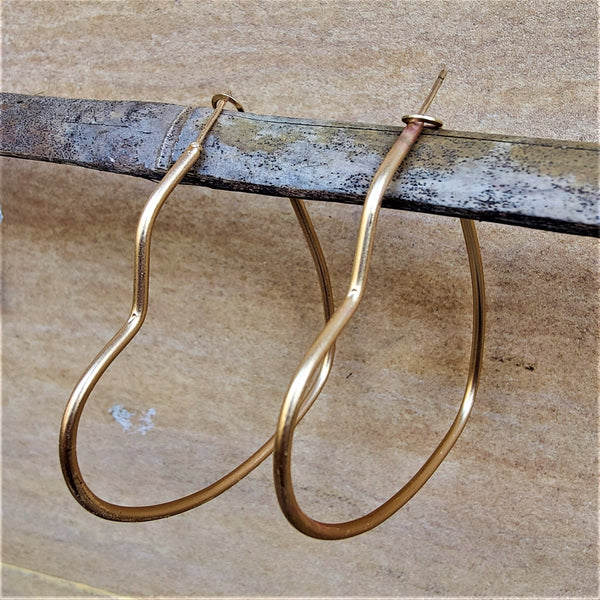 Golden Hoops Heart Jewelry Ear Rings Earrings Trincket