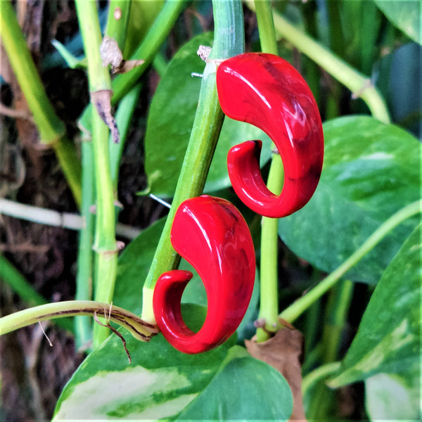 Trunk shaped Studs Red Jewelry Ear Rings Earrings Trincket