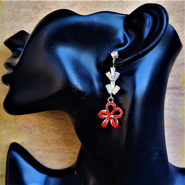 Flower Pattern Earrings Jewelry Ear Rings Earrings Trincket