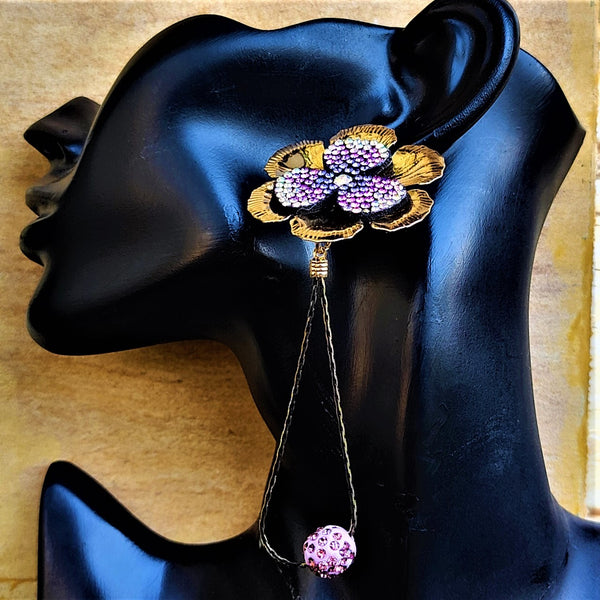 Shimmery Stone Studded Earrings Jewelry Ear Rings Earrings Trincket