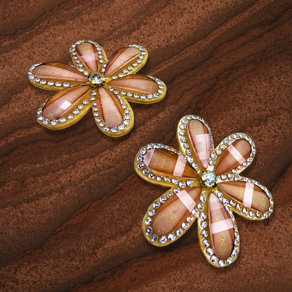 Flower and Stone Earrings Jewelry Ear Rings Earrings Trincket