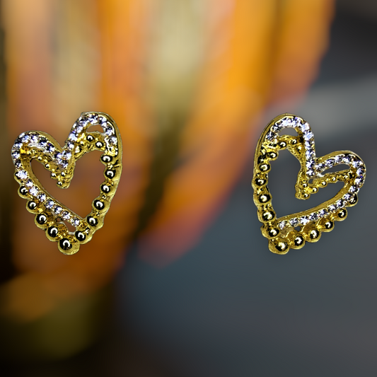 Twin Heart Earrings Earrings casuals Ear Rings Earrings office party Trincket Jewellry Jewelry Jewellery