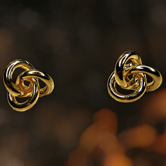 Knotted Earrings Gold Earrings antitarnish casuals Ear Rings Earrings office Trincket Jewellry Jewelry Jewellery