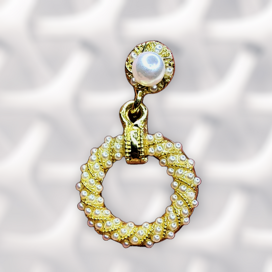 Golden Bead Earrings Earrings bead casuals Ear Rings Earrings ethnic office party Trincket Jewellry Jewelry Jewellery