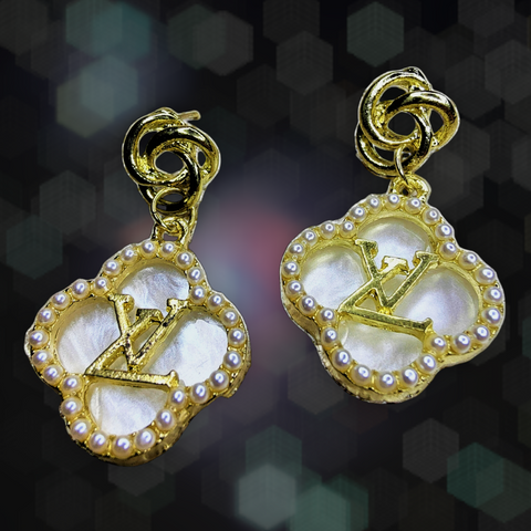 LV Golden Danglers Jewelry Ear Rings Earrings Trincket