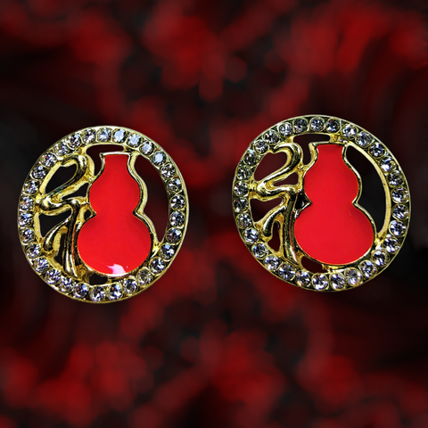 Red Fancy Tops Jewelry Ear Rings Earrings Trincket