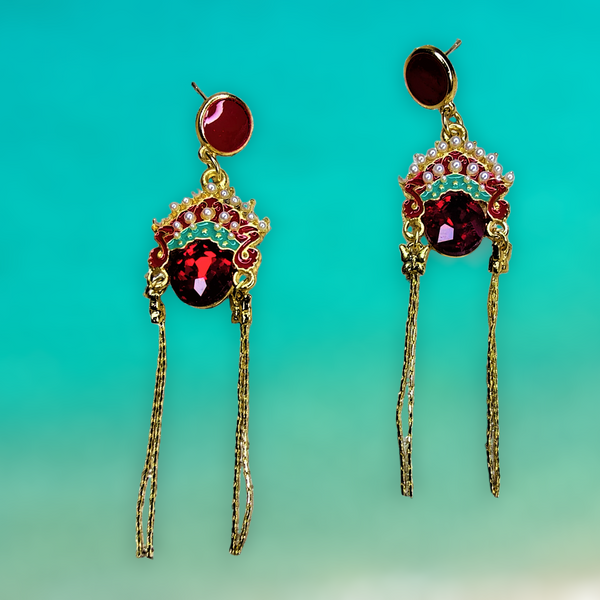 Kathakali Face Earrings Jewelry Ear Rings Earrings Trincket