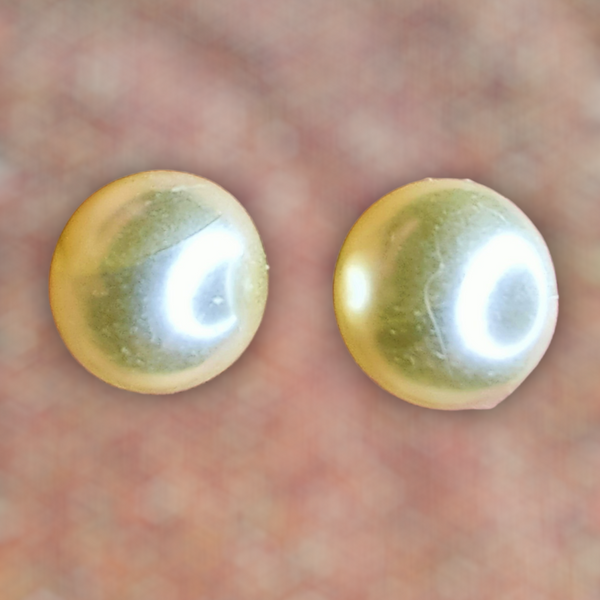 White Bead Studs Jewelry Ear Rings Earrings Trincket