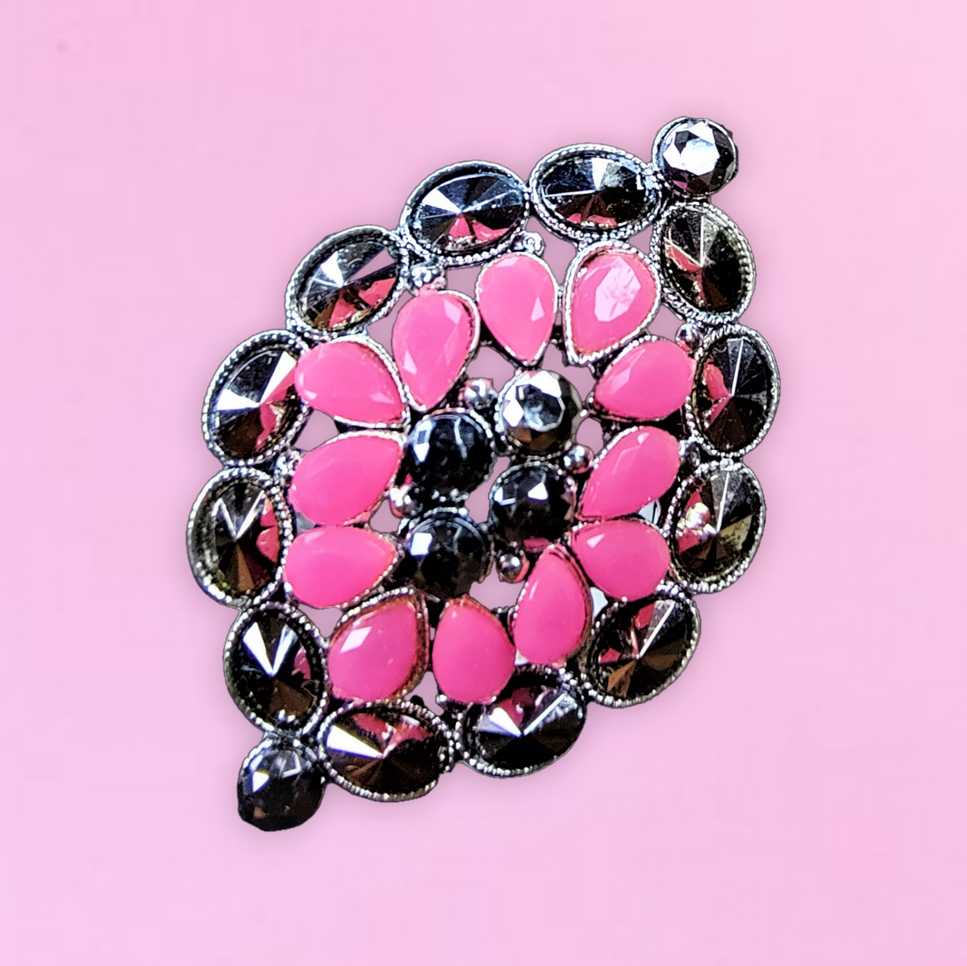 Unique Oxidized Rings | Adjustable & Stylish Leaf Pink Ring casuals ethnic office party Ring Trincket Jewellry Jewelry Jewellery