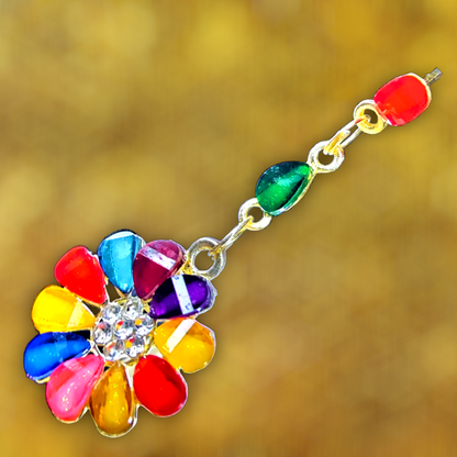Multicolor Flower Earrings Earrings casuals Ear Rings Earrings ethnic party Trincket Jewellry Jewelry Jewellery