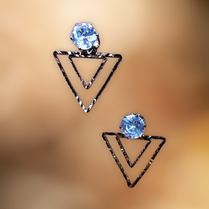 Triangle Shaped Casual Earrings Black Jewelry Ear Rings Earrings Trincket